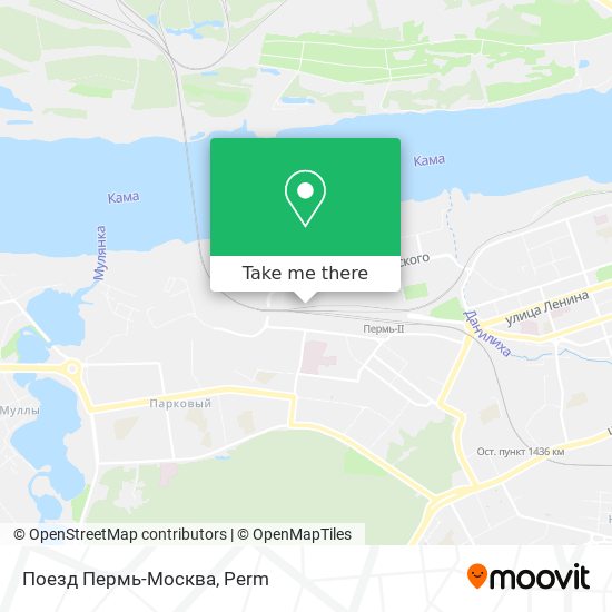 Поезд Пермь-Москва map