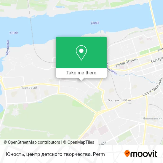 Юность, центр детского творчества map