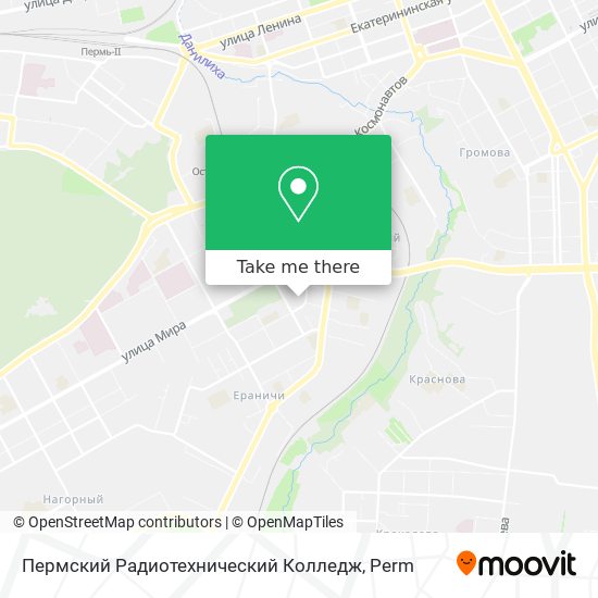 Пермский Радиотехнический Колледж map