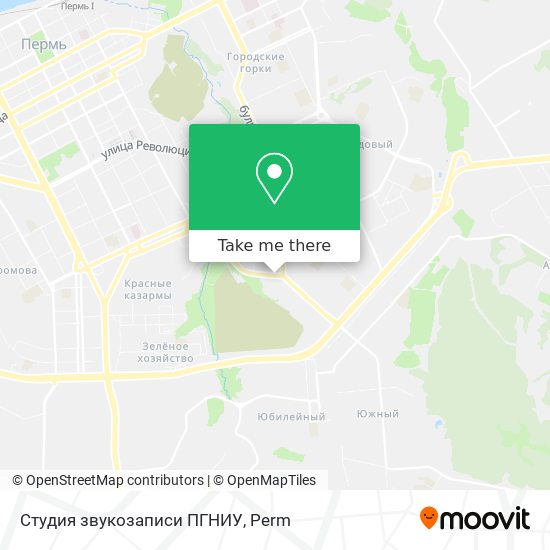 Студия звукозаписи ПГНИУ map