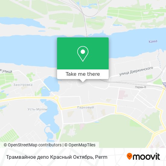 Трамвайное депо  Красный  Октябрь map