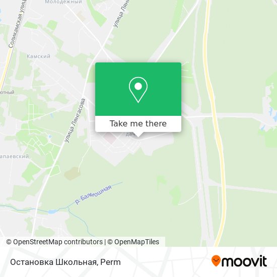 Остановка Школьная map