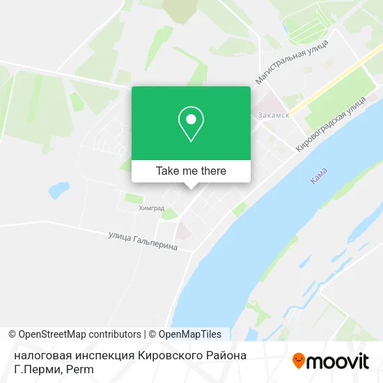 налоговая инспекция Кировского Района Г.Перми map