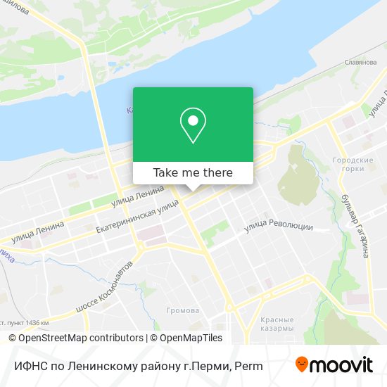 ИФНС по Ленинскому району г.Перми map