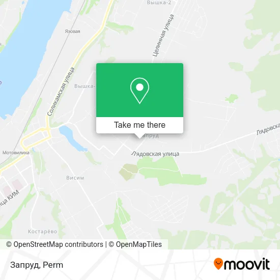 Запруд map