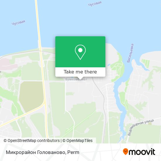 Микрорайон  Голованово map