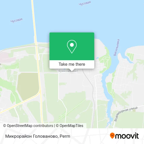 Микрорайон  Голованово map