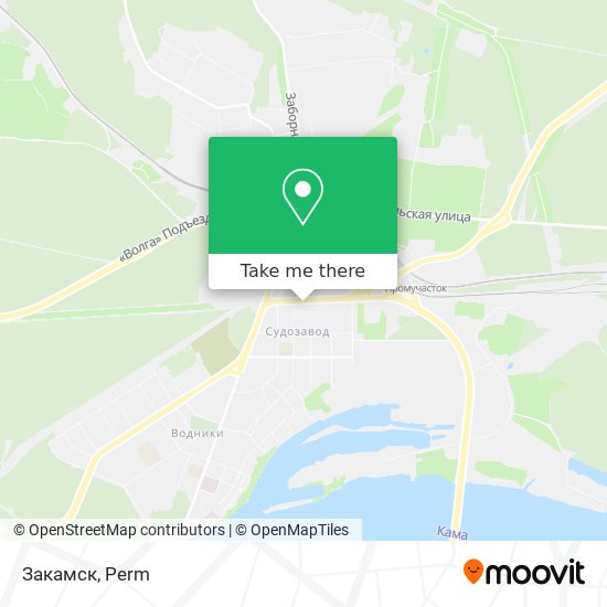 Закамск map
