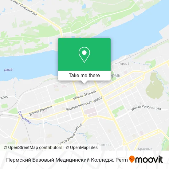 Пермский Базовый Медицинский Колледж map