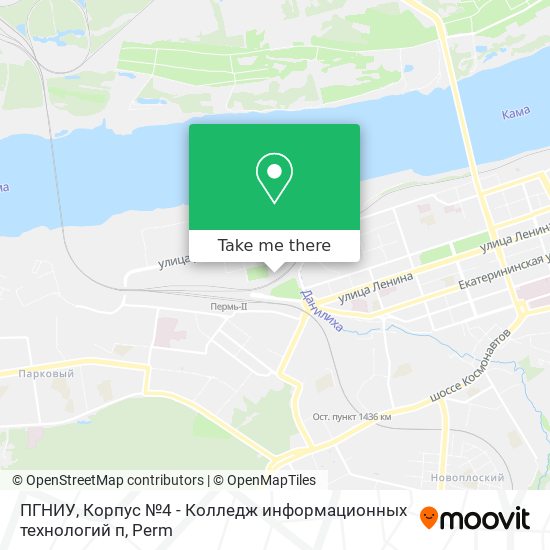 ПГНИУ, Корпус №4 - Колледж информационных технологий п map
