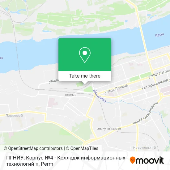 ПГНИУ, Корпус №4 - Колледж информационных технологий п map