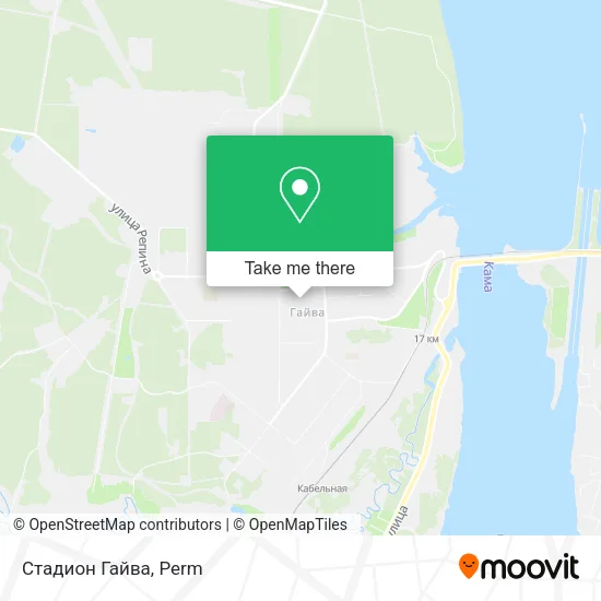 Стадион Гайва map