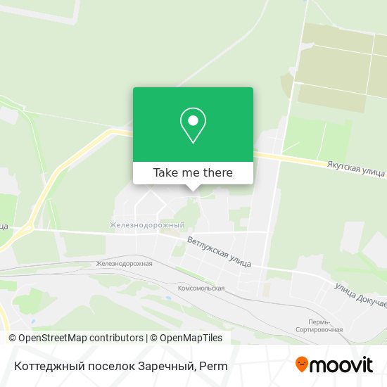 Коттеджный поселок  Заречный map