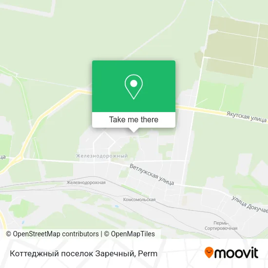 Коттеджный поселок  Заречный map