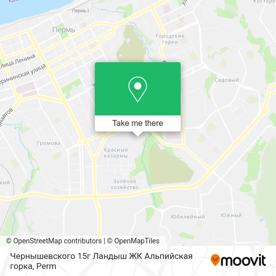 Чернышевского 15г  Ландыш  ЖК  Альпийская горка map