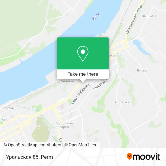 Уральская 85 map