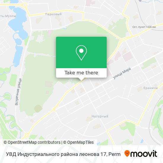 УВД Индустриального района леонова 17 map