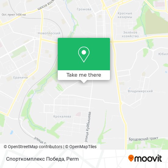 Спорткомплекс  Победа map