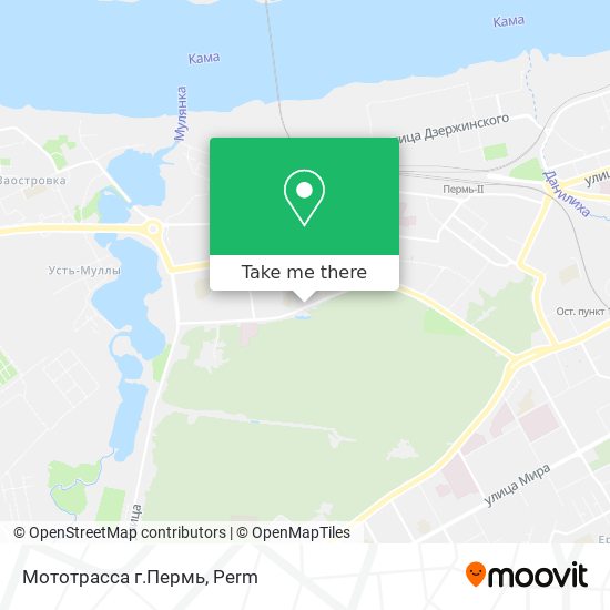 Мототрасса г.Пермь map