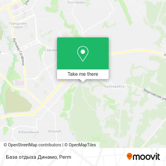 База отдыха  Динамо map