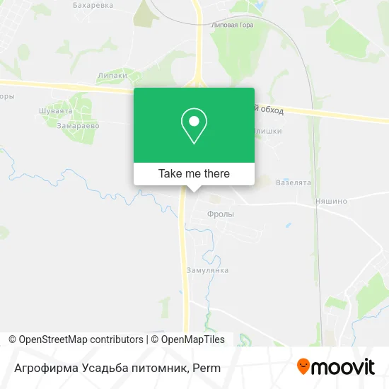 Агрофирма Усадьба питомник map