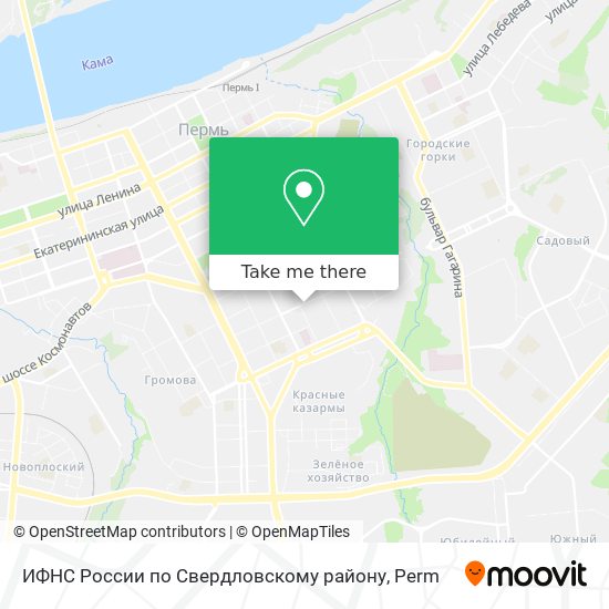 ИФНС России по Свердловскому району map