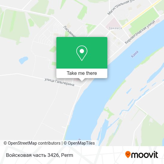 Войсковая часть 3426 map