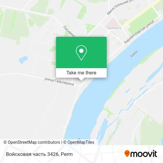 Войсковая часть 3426 map