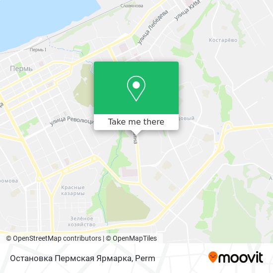 Остановка  Пермская Ярмарка map