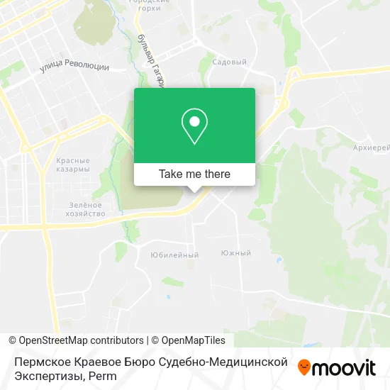 Пермское Краевое Бюро Судебно-Медицинской Экспертизы map