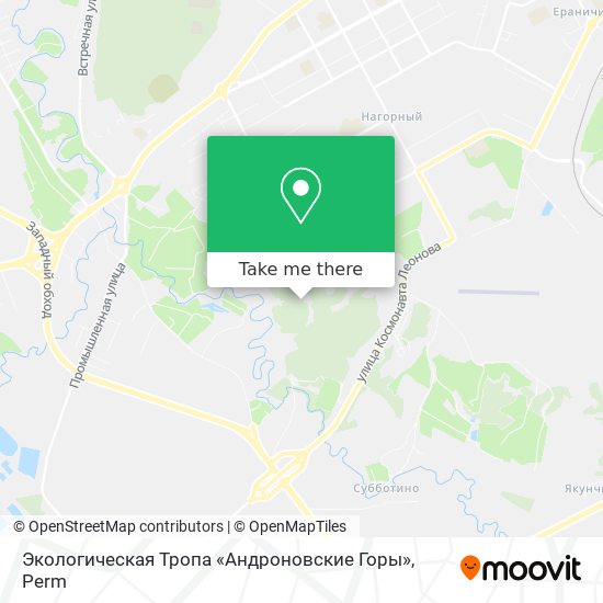 Экологическая Тропа «Андроновские Горы» map
