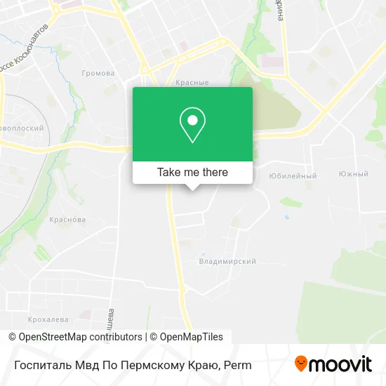Госпиталь Мвд По Пермскому Краю map