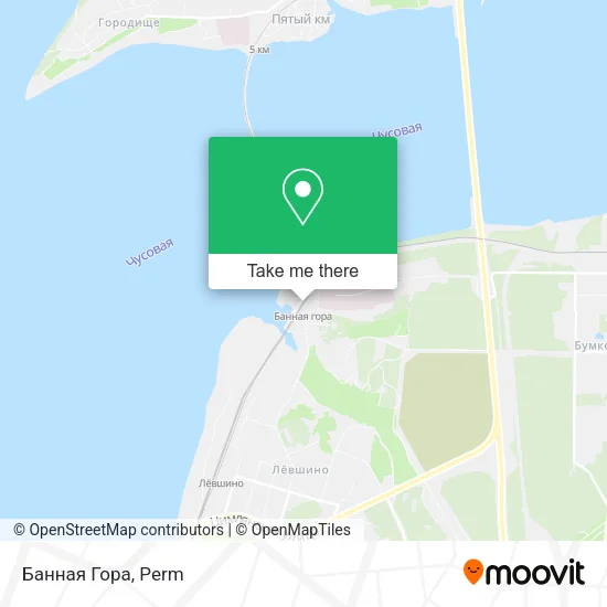 Банная Гора map