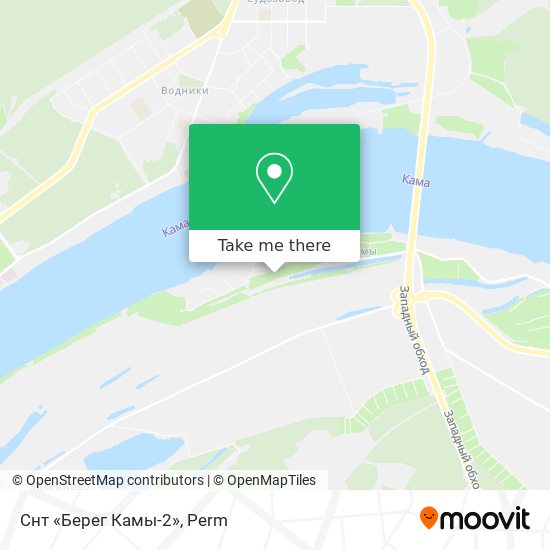 Снт «Берег Камы-2» map