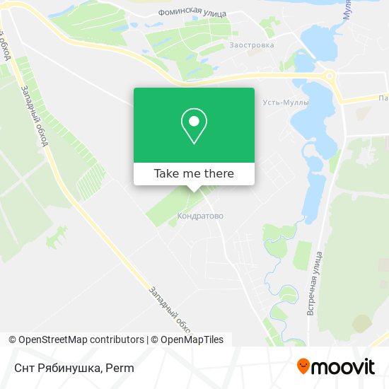 Снт Рябинушка map