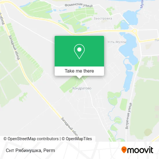 Снт Рябинушка map