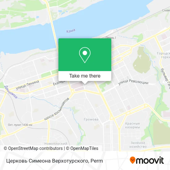 Церковь Симеона Верхотурского map