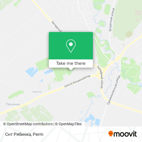 Снт Рябинка map