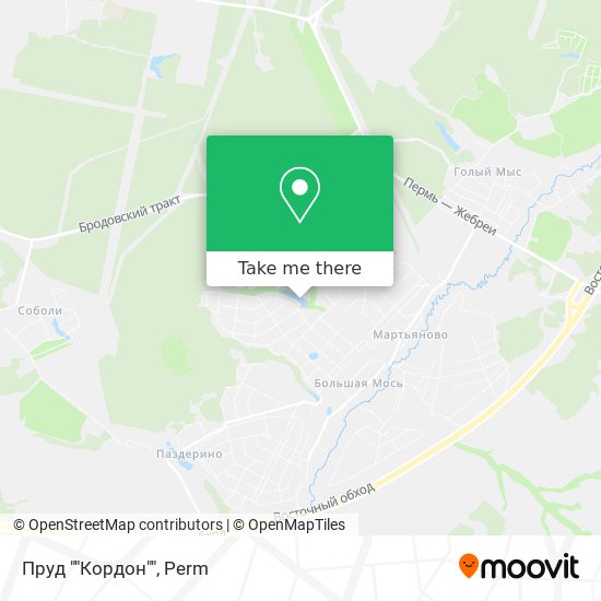 Пруд ""Кордон"" map