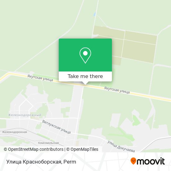Улица Красноборская map