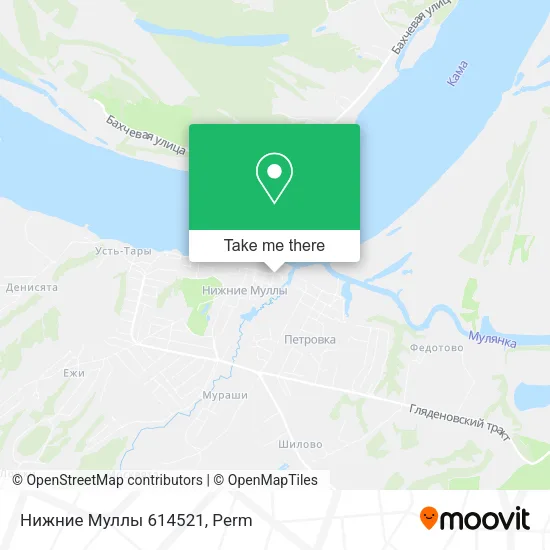Нижние Муллы 614521 map