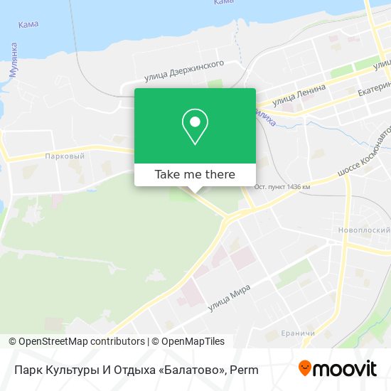 Парк Культуры И Отдыха «Балатово» map