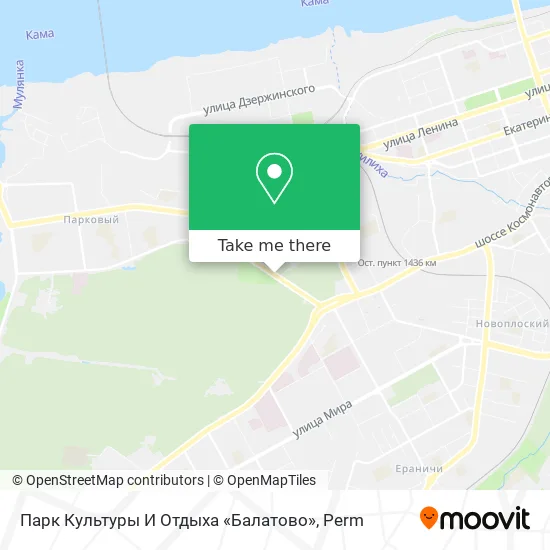 Парк Культуры И Отдыха «Балатово» map