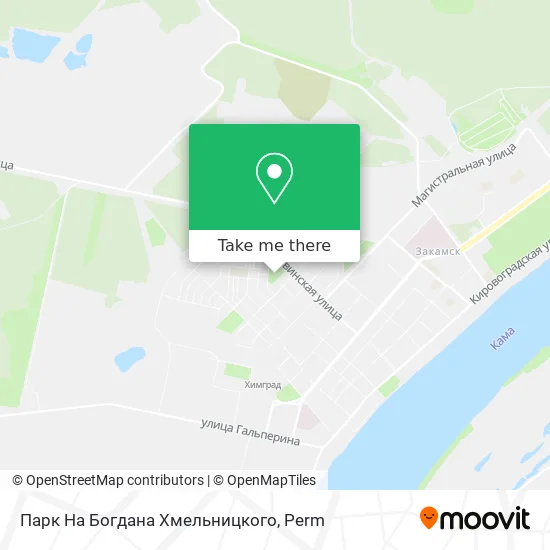 Парк На Богдана Хмельницкого map