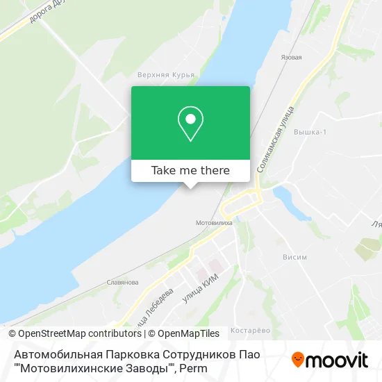 Автомобильная Парковка Сотрудников Пао ""Мотовилихинские Заводы"" map