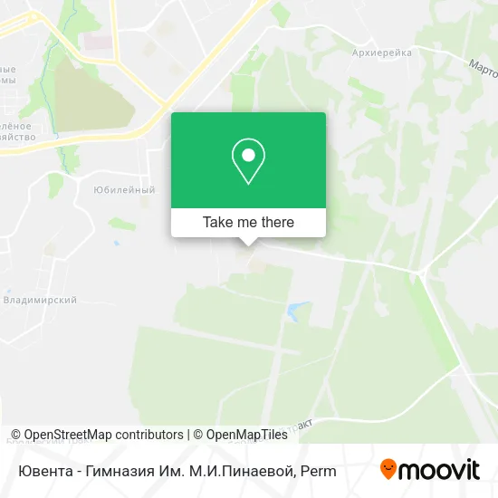 Ювента - Гимназия Им. М.И.Пинаевой map