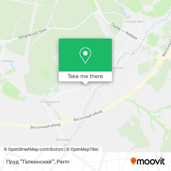 Пруд ""Галкинский"" map