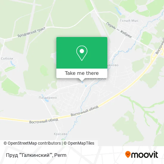 Пруд ""Галкинский"" map