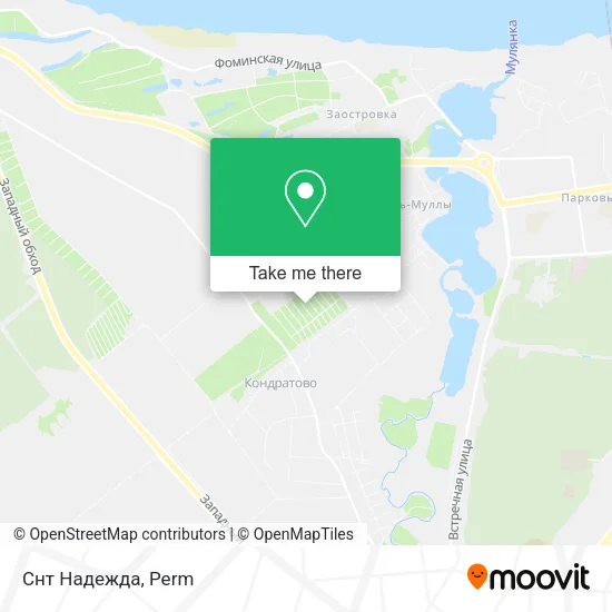 Снт Надежда map