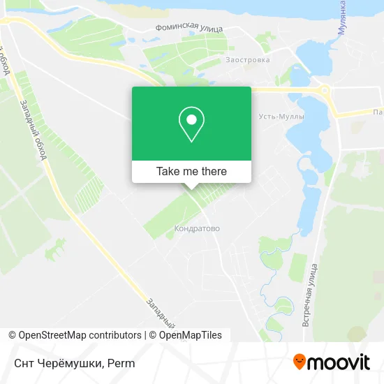 Снт Черёмушки map